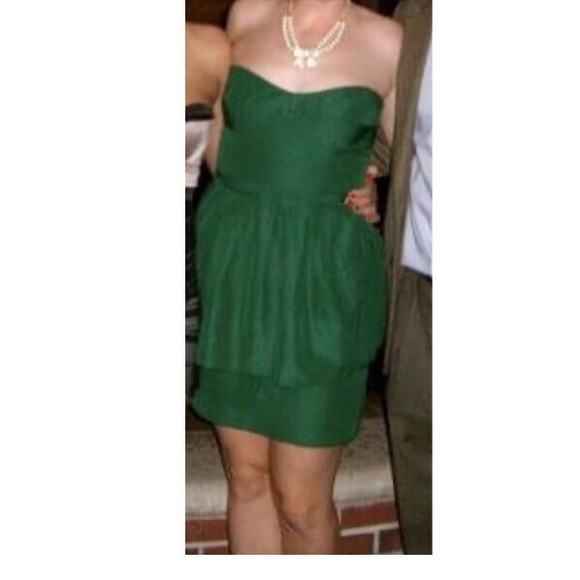 J. Crew Dress Forest green dress, awesome dress! - Picture 4 of 5